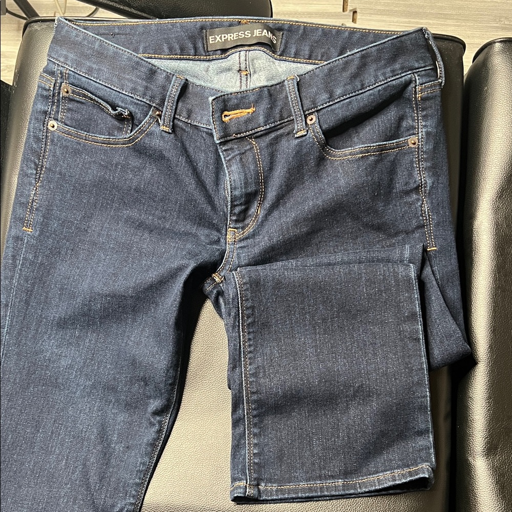 Express Women's Deep Indigo Skinny Jeans